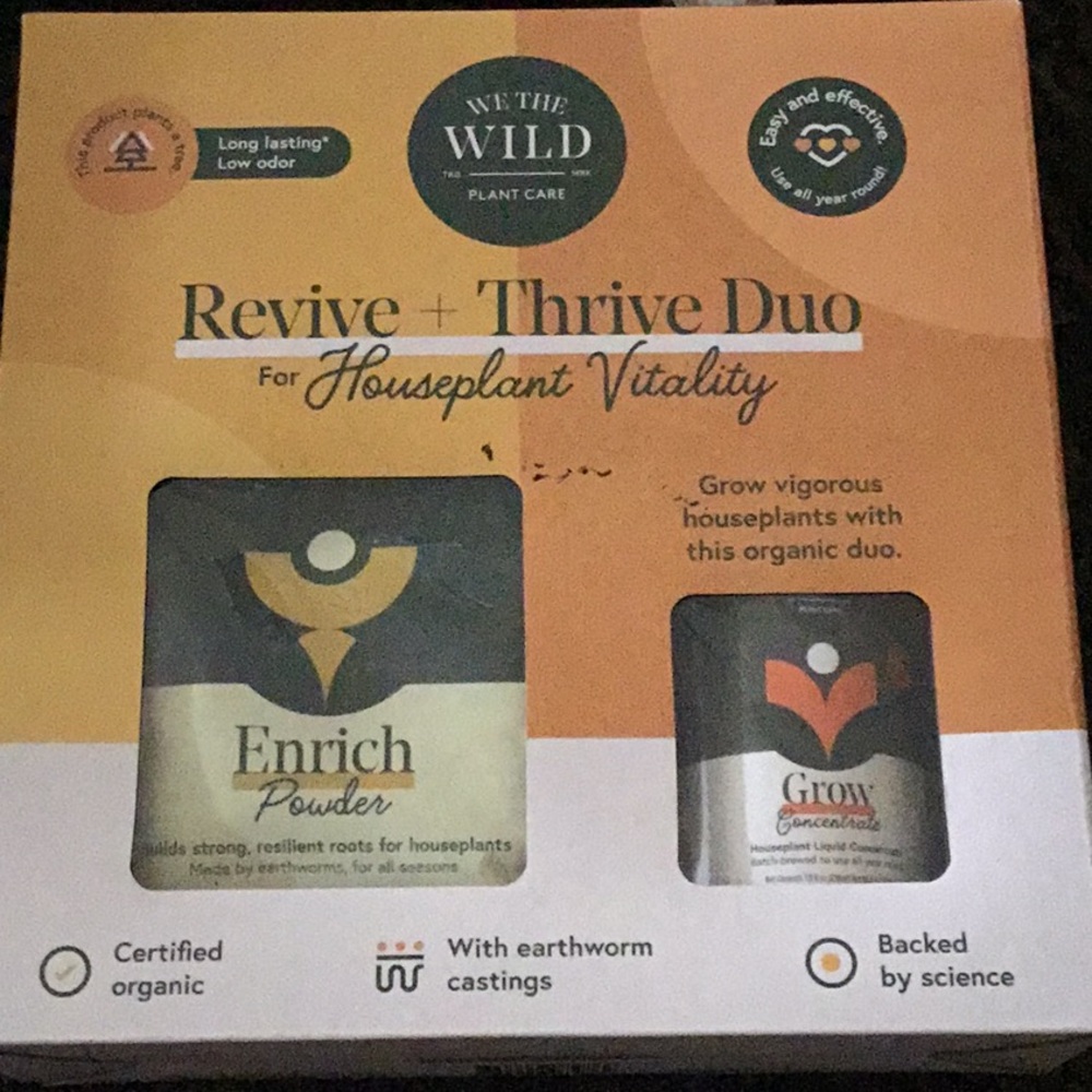 Houseplant Revive & Thrive Duo Kit by We The Wild ~ ORGANIC, ENRICH & GROW